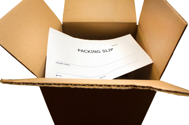 Packing Slip Dispatch to Online Customer